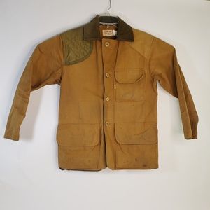 Vintage SAFTBAK Men's Hunting Jacket Duck Bird Field Coat Game Pouch Med 40 USA